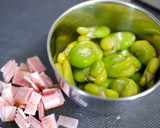 そら豆とパン粉のサクサク炒め作り方1写真
