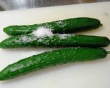 たたき胡瓜のゴマ塩新生姜作り方1写真