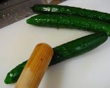 たたき胡瓜のゴマ塩新生姜作り方2写真