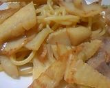 豚とたけのこの和風味噌パスタ作り方9写真