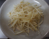 ☆ダシダで！もやしだけっ　とん平焼き風☆作り方2写真