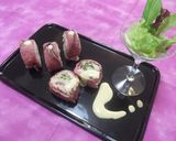 簡単豪華★ローストビーフ de 巻き寿司作り方9写真