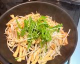 節約レシピ！油揚げともやしのだし醤油炒め作り方4写真