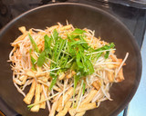 節約レシピ！油揚げともやしのだし醤油炒め作り方4写真