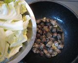 春キャベツとあさりのぱぱっとワイン蒸し作り方6写真