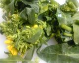 菜の花とマカロニの和風ツナサラダ作り方1写真