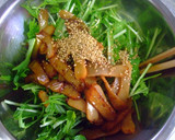 水菜とさつま揚げのごま醤油和え☆作り方4写真