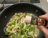 スナップえんどう豆とサバ缶のソテー作り方4写真