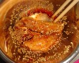 やみつき！手羽のから揚げ☆ピリ辛甘だれ作り方6写真
