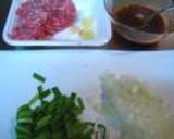 厚揚げの香味そぼろあん作り方1写真