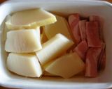 たけのことベーコンの粒マスタード炒め作り方1写真