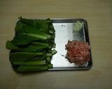 【農家のレシピ】小松菜の豚そぼろあんかけ作り方1写真