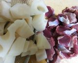 簡単！即出来あと1品の　砂肝れんこん作り方1写真