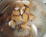 れんこんとごぼう天の煮物作り方2写真