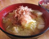 春キャベツの味噌汁~父の食べ方✿作り方4写真