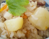 簡単♡しゃけと塩昆布の炊き込みごはん作り方4写真