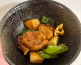鶏と野菜の甘酢あん作り方8写真