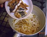 鰻とキヌサヤの卵とじ作り方5写真