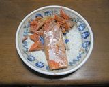 鮭とほうれん草のチャーハン作り方1写真