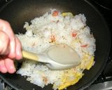 鮭とほうれん草のチャーハン作り方4写真