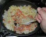 鮭とほうれん草のチャーハン作り方5写真
