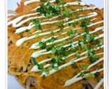 食べるラー油de簡単もやしチヂミ作り方4写真
