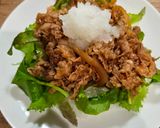ぽん酢でサッパリ☆サラダ牛丼作り方3写真