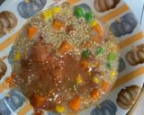レンジクリームタコライス味オムライス弁当作り方5写真