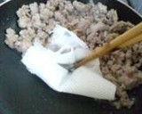 ✿レモン風味♡茄子と挽肉の和風ゴマ炒め✿作り方4写真