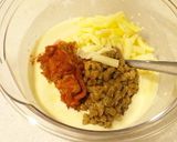 天ぷら粉でサックリ☆納豆キムチーズチヂミ作り方1写真