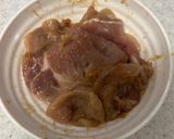 豚ロース肉の味噌漬け焼き♪舞茸のせ作り方1写真