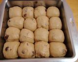 ☺ホシノ天然酵母☺黒糖レーズンちぎりパン作り方4写真