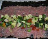 レンジで！　とりひき肉でのり巻き　作り方4写真