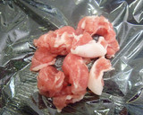 わらびとぶた肉の卵とじの煮物♪作り方2写真