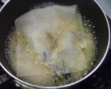 わらびとぶた肉の卵とじの煮物♪作り方4写真