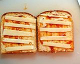 ピザトースト　ｄｅ　サンドイッチ作り方2写真