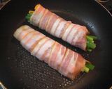 お弁当に★ねぎと人参のベーコン巻作り方1写真