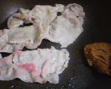 お手軽☆豚バラ肉とレタスの鉄板焼き♪作り方2写真