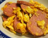 パパ作ＮＯＷハンバーガー玉子焼き炒め作り方3写真