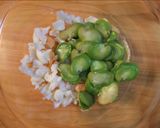 そら豆とゆで卵の辛子味噌サラダ作り方3写真