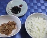 納豆ごはん☆やみつきコチュ昆布作り方1写真