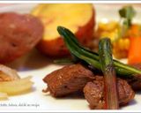アイヌネギ（行者にんにく）風味のステーキ作り方5写真