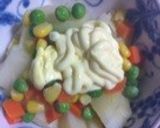 超簡単...5分...丼で•ポテトサラダ作り方2写真