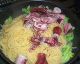 春キャベツとやりいかのパスタ作り方5写真
