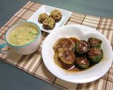 余った肉ダネで☆肉詰め椎茸納豆チーズ焼き作り方4写真
