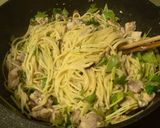 パスタのためのオイルソースでチキンパスタ作り方4写真