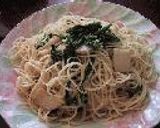 菜の花とたけのこのパスタ作り方7写真