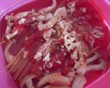 シリコンスチーマーで！トマトソースパスタ作り方3写真