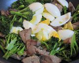 鶏レバー・ブロッコリー・ゆで卵の味覇炒め作り方9写真