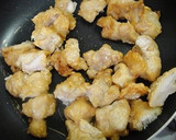唐揚げとマヨソースで簡単カラマヨ丼♡作り方3写真